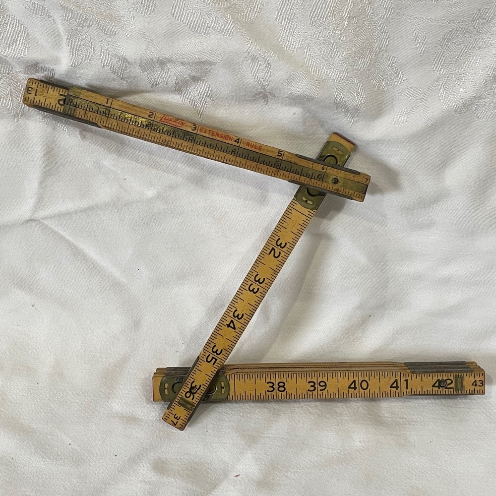 Vintage Folding Ruler - Lufkin Extension Rule No. X46